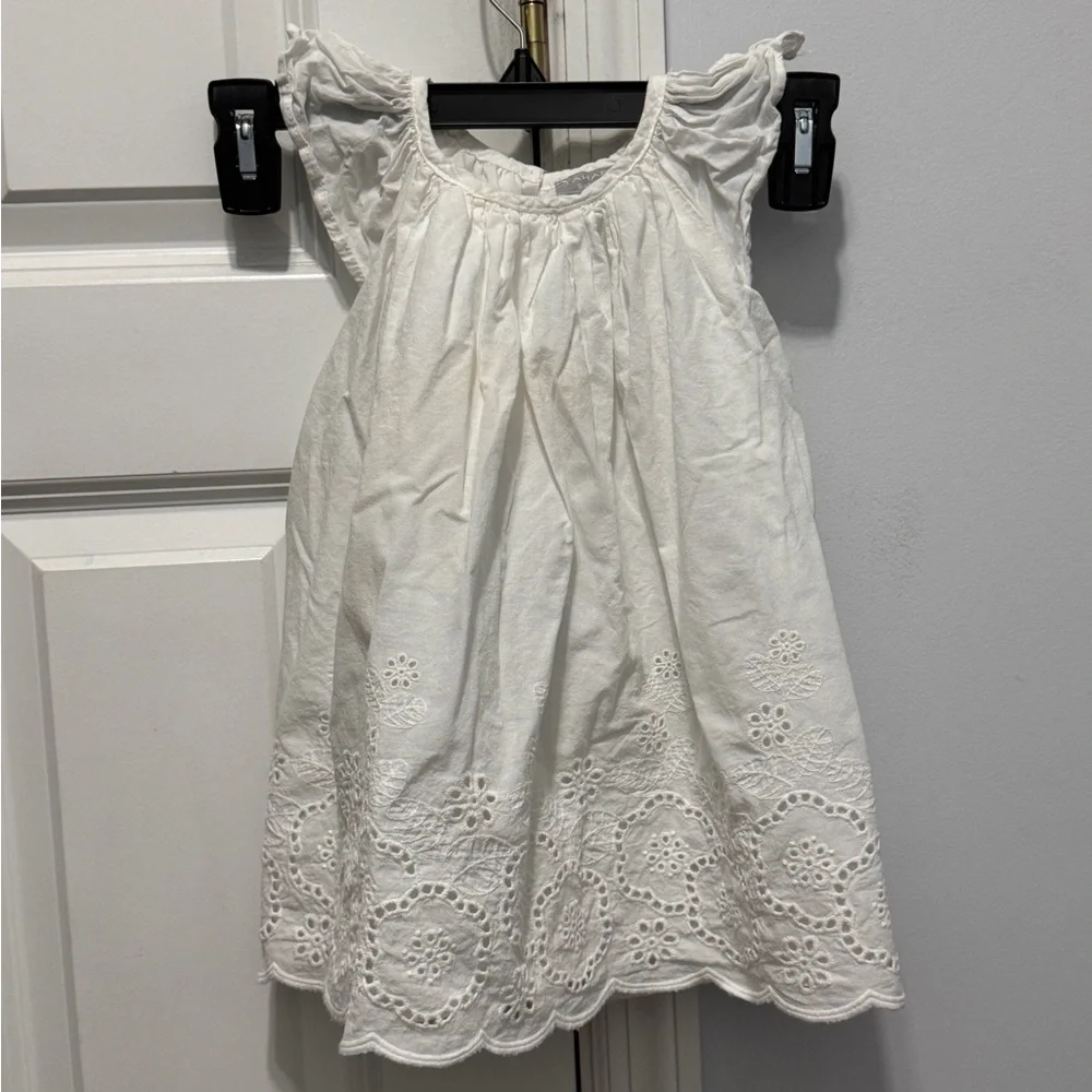 Tahari baby size 18 months white eyelet dress